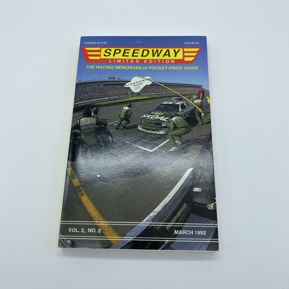 Vintage 1992 Speedway Limited Edition Racing Memorabilia Pocket Price Guide Book